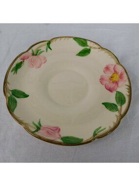 Franciscan Desert Rose Hand Decorated Oven-Safe Saucer Only 5 3/4 inches Plate